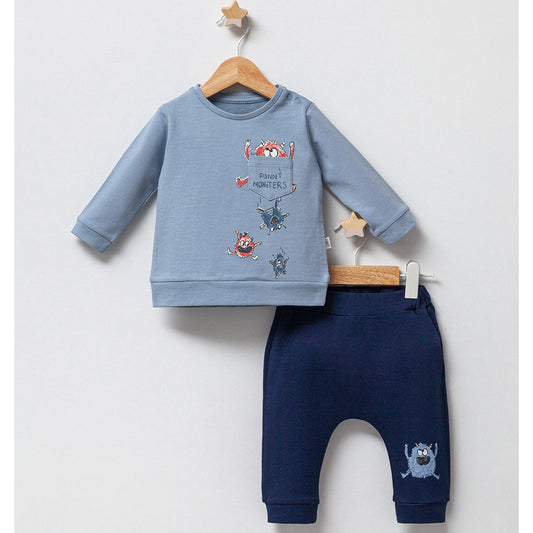 2-Piece Baby Set: Top and Trousers