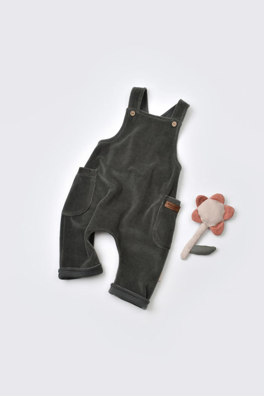 100% Organic Cotton Velvet Dungaree 👶✨🌱