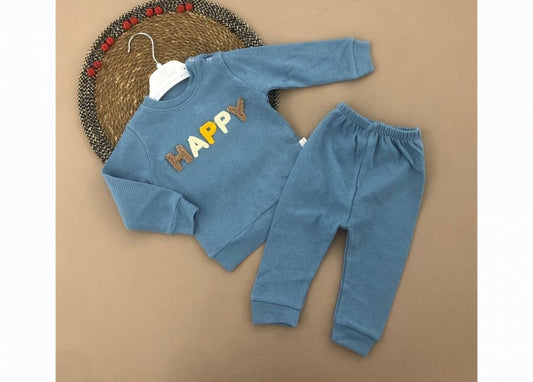 2-Piece Baby Set: Blue Sweater and Trousers