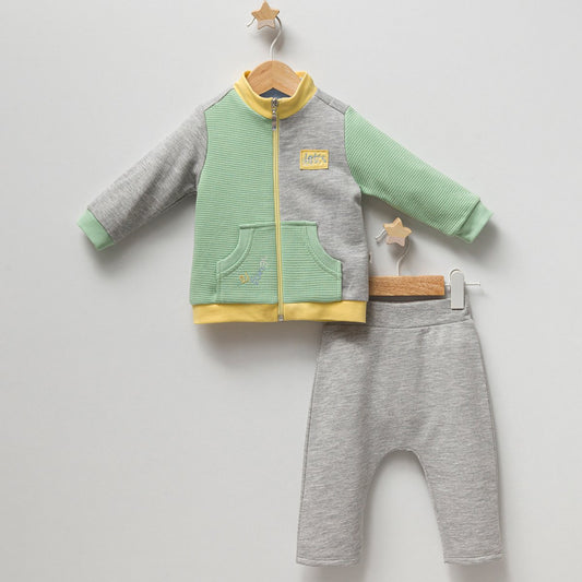 3-Piece Set: Zip-up, T-shirt and Trousers