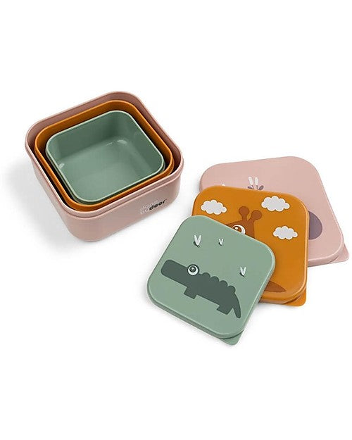 Set of 3 Snack Containers - Dishwasher Safe