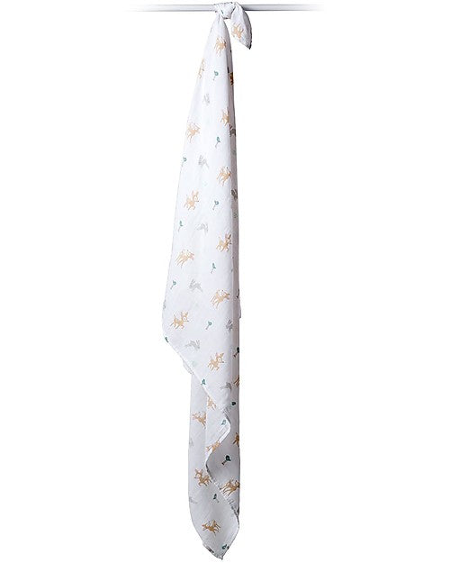 Breathable Swaddle Cover 120 x 120 cm - 100% Cotton Muslin