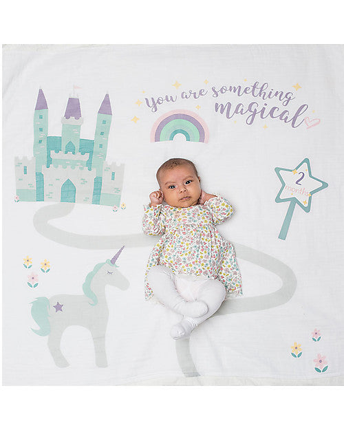 First Year Kit - Pure Cotton Breathable Muslin Swaddle Cover + 14 Cards