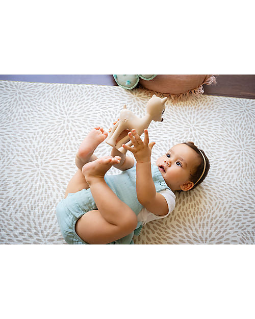 Ralphie the Reindeer - Rattle + Teether + Bath Play - 100% Natural Rubber